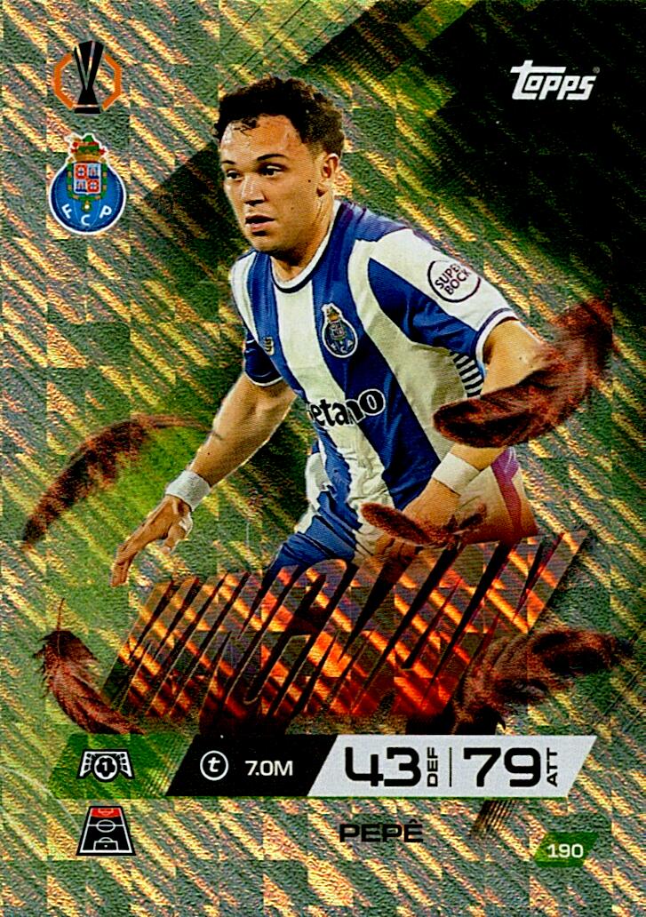 TOPPS MATCH ATTAX EXTRA 2025/26 PEPE WINGMAN Nº190