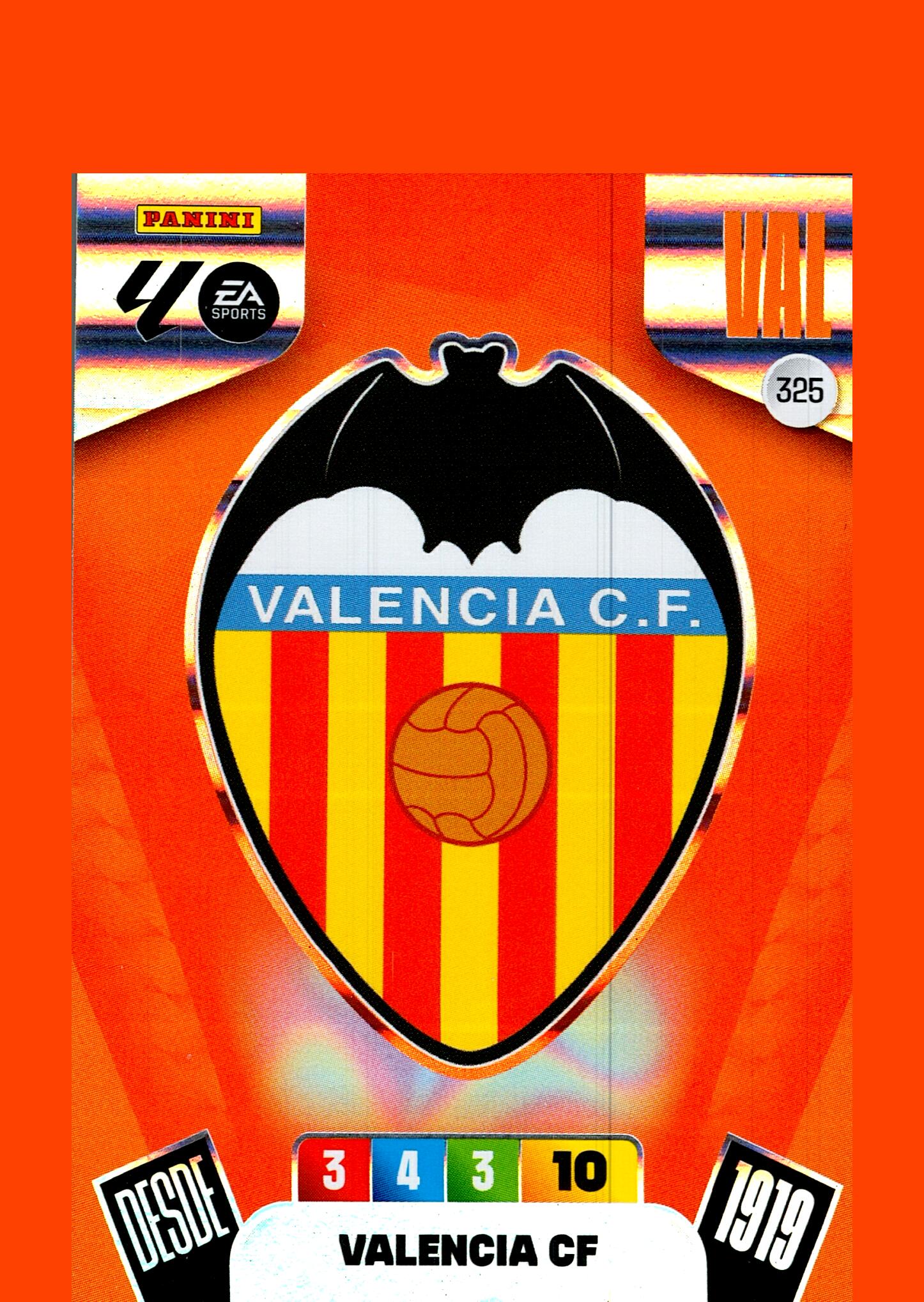 ADRENALYN LA LIGA 2025/2026 ESCUDO VALENCIA CF Nº325