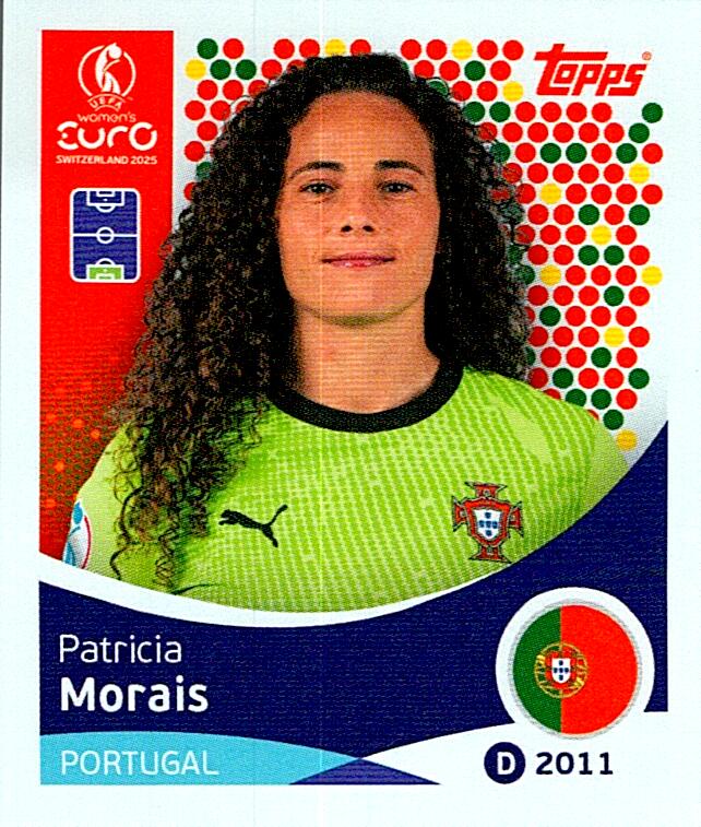 TOPPS WOMEN´S EURO SWITZERLAND 2025 PATRICIA MORAIS Nº111