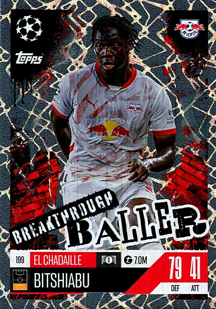 Match Attax Extra 2025 El Chadaille Bitshiabu Breakthrough Baller nº199