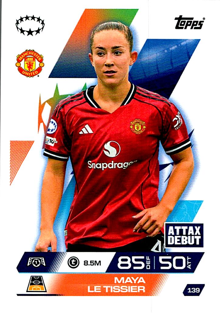 TOPPS MATCH ATTAX EXTRA 2025/26 MAYA LE TISSIER Nº139