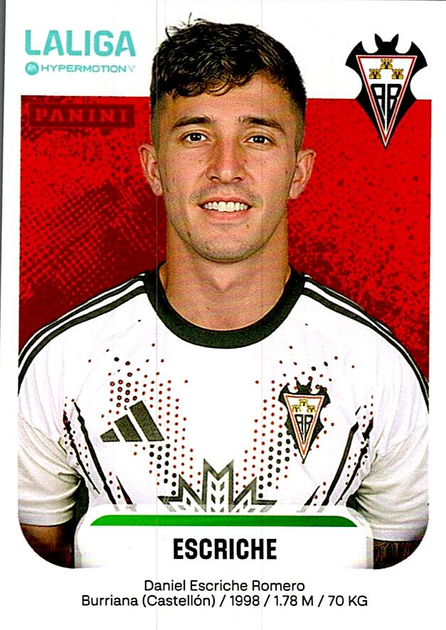 LALIGA HYPERMOTION 2025-26 ESCRICHE ALBACETE Nº18A