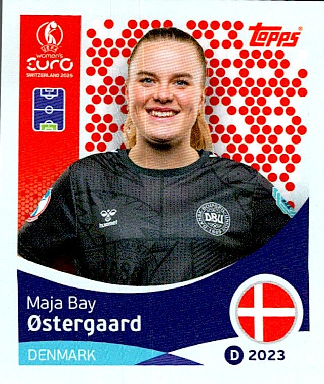 TOPPS WOMEN´S EURO SWITZERLAND 2025 MAJA BAY OSTERGAARD Nº207