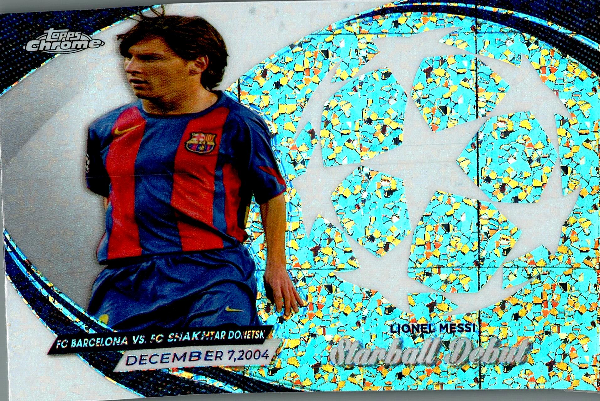 TOPPS CHROME UCL 2023/2024 LIONEL MESSI STARBALL DEBUT NºSD-10