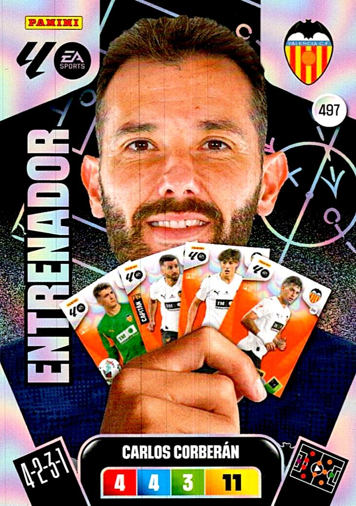 ADRENALYN LA LIGA 2025/2026 CARLOS CORBERAN ENTRENADOR Nº497