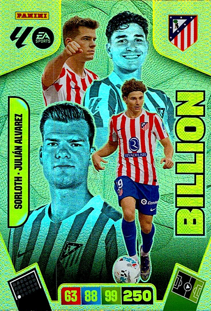 ADRENALYN LA LIGA 2025/2026 SORLOTH - JULIAN ALVAREZ BILLION