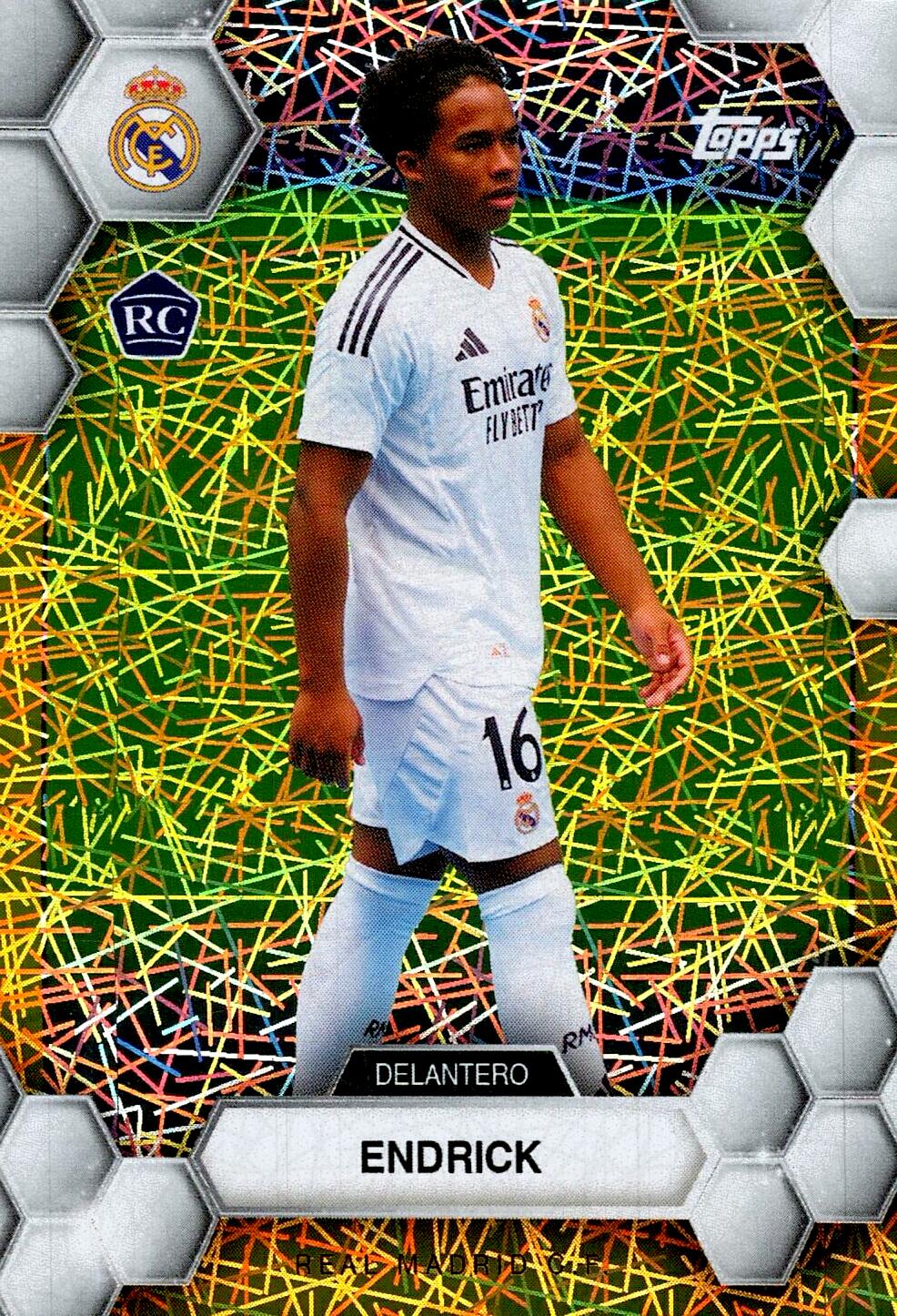 FAN SET REAL MADRID 2024/25 ENDRICK ELECTRIC PARALLEL Nº20 RC