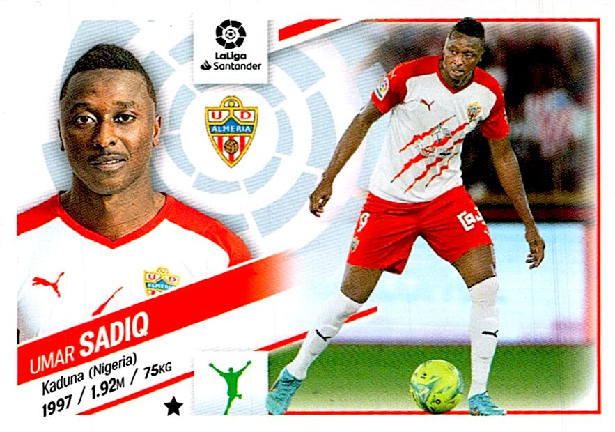 Cromo Liga Este 2022/2023 SADIQ ALMERIA Nº19