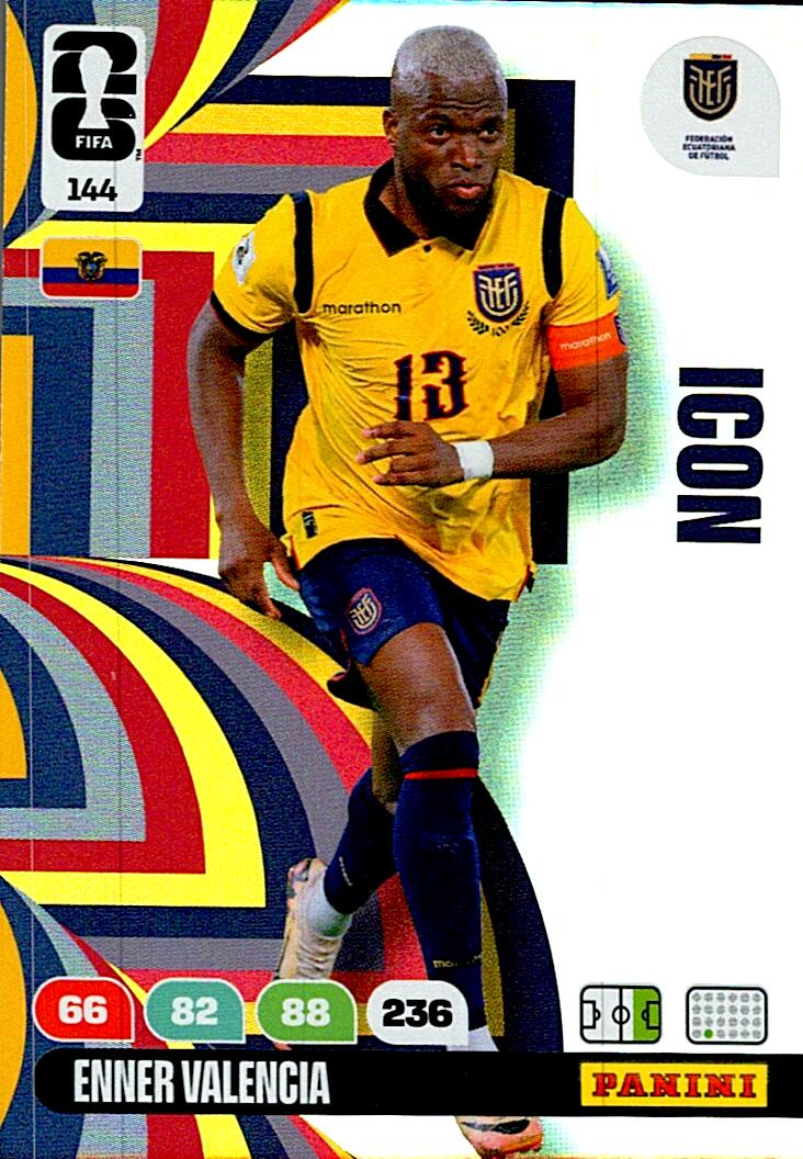 ADRENALYN WORLD CUP 2026 ENNER VALENCIA ECUADOR ICON Nº144
