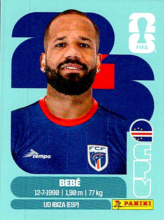 STICKERS FIFA WORLD CUP 2026 BEBE NºCPV 20