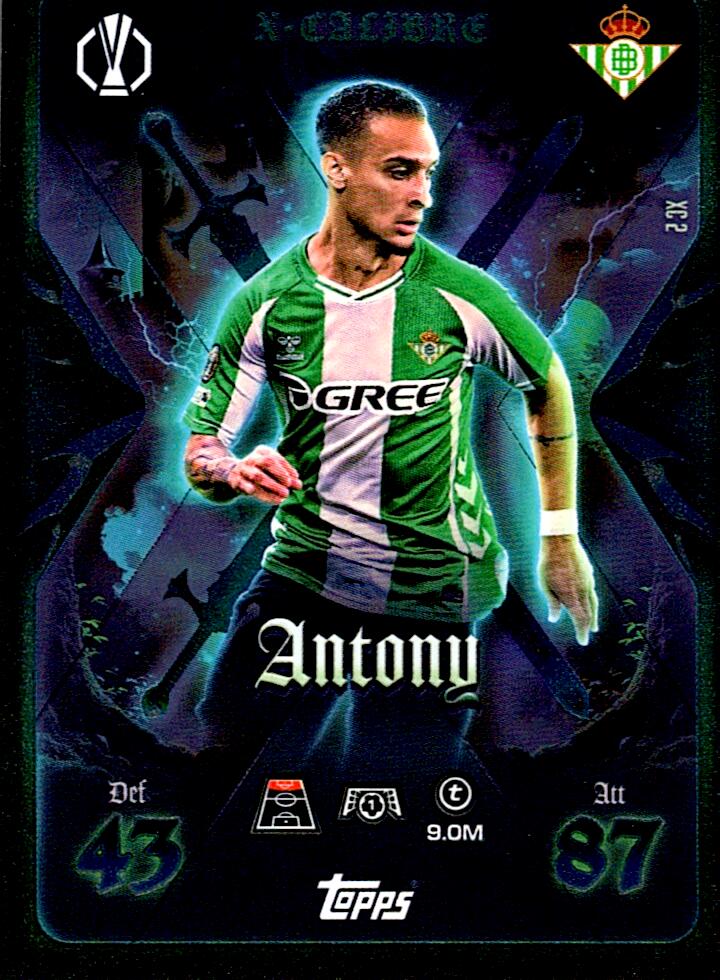 TOPPS MATCH ATTAX EXTRA 2025/26 ANTONY X-CALIBRE NºXC2