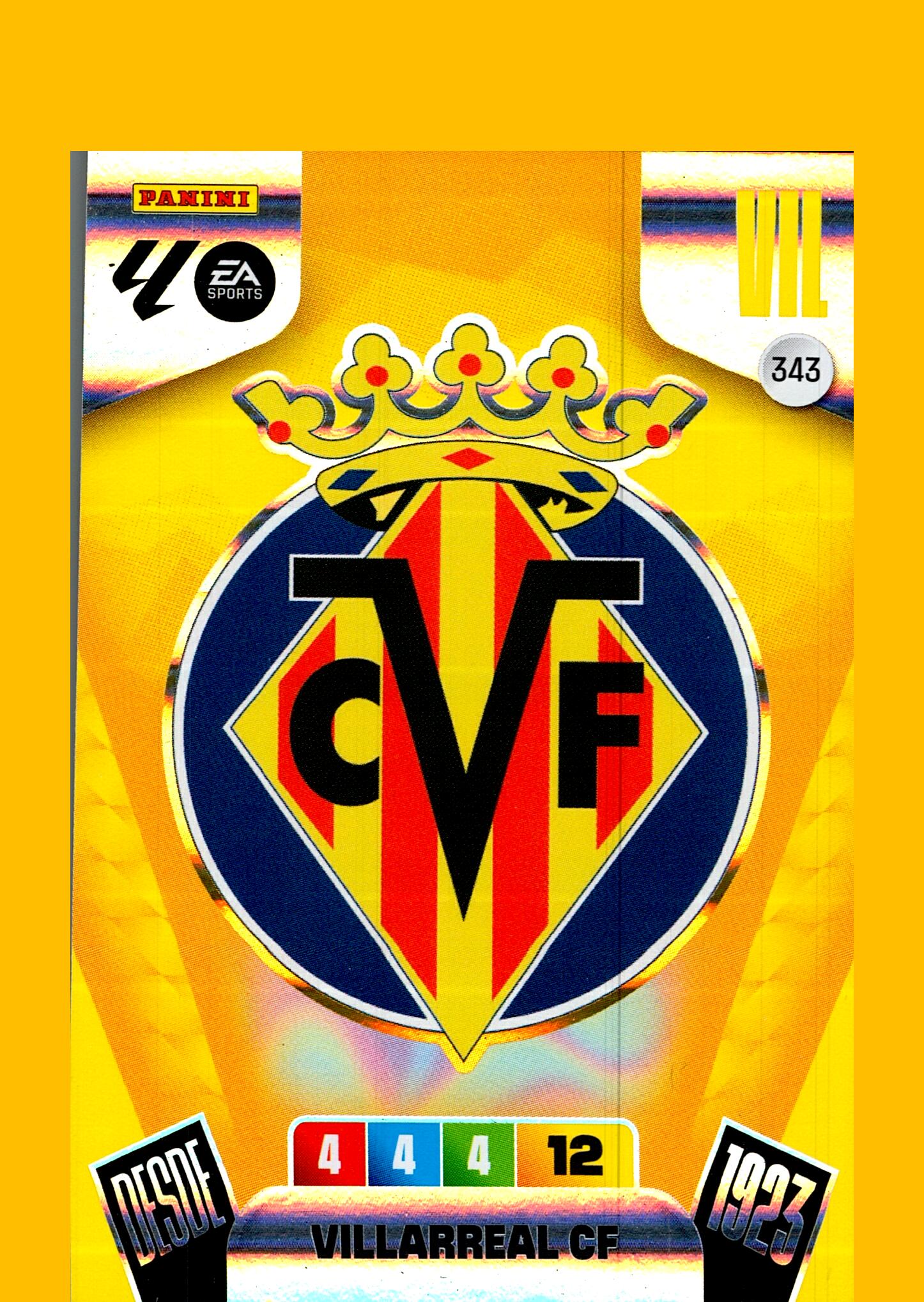 ADRENALYN LA LIGA 2025/2026 ESCUDO VILLARREAL CF Nº343