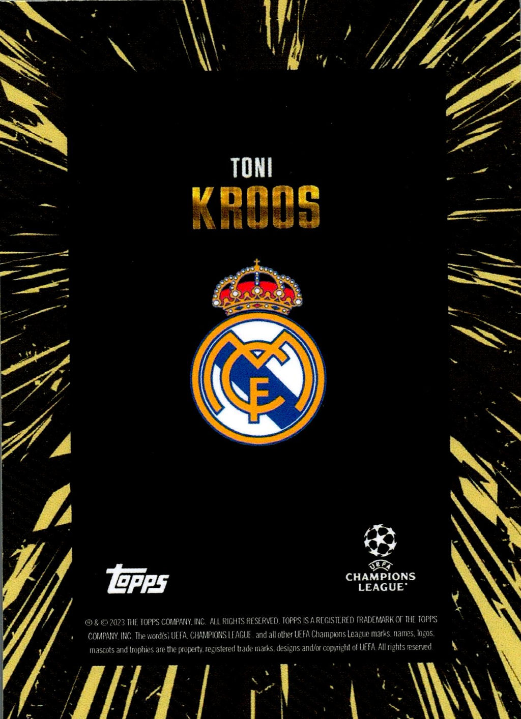 TOPPS DECO UCL 2023 TONI KROOS X WHIP