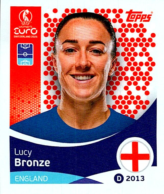TOPPS WOMEN´S EURO SWITZERLAND 2025 LUCY BRONZE Nº256