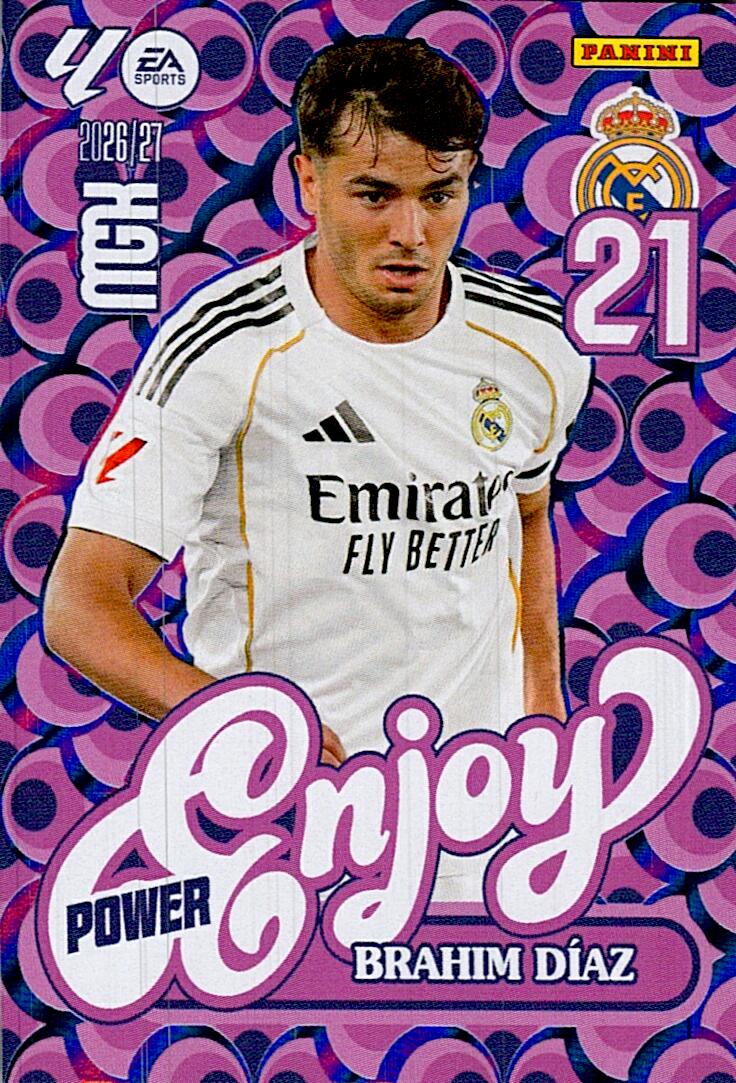 MEGACRACKS 2026/2027 ENJOY POWER BRAIM DÍAZ REAL MADRID Nº380P