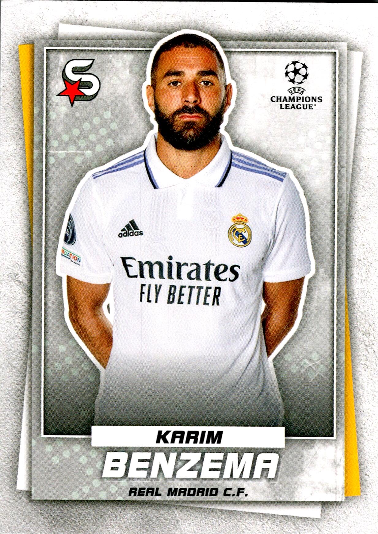 TOPPS SUPERSTARS UCL 2021/2022 BENZEMA Nº46