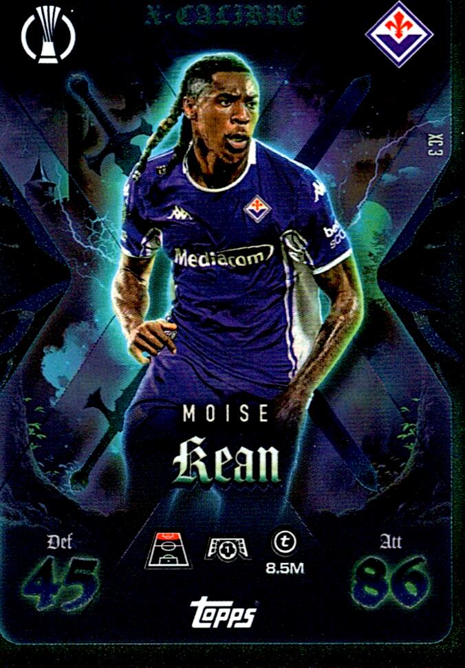 TOPPS MATCH ATTAX EXTRA 2025/26 MOISE KEAN X-CALIBRE NºXC3