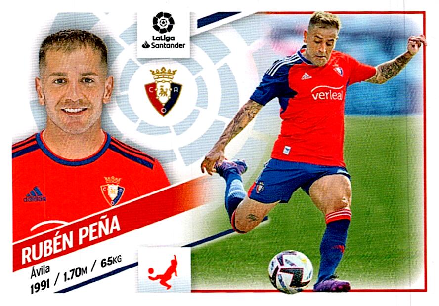 Cromo Liga Este 2022/2023 RUBEN PEÑA ULTIMO FICHAJE Nº23 SEGUNDA EDICION