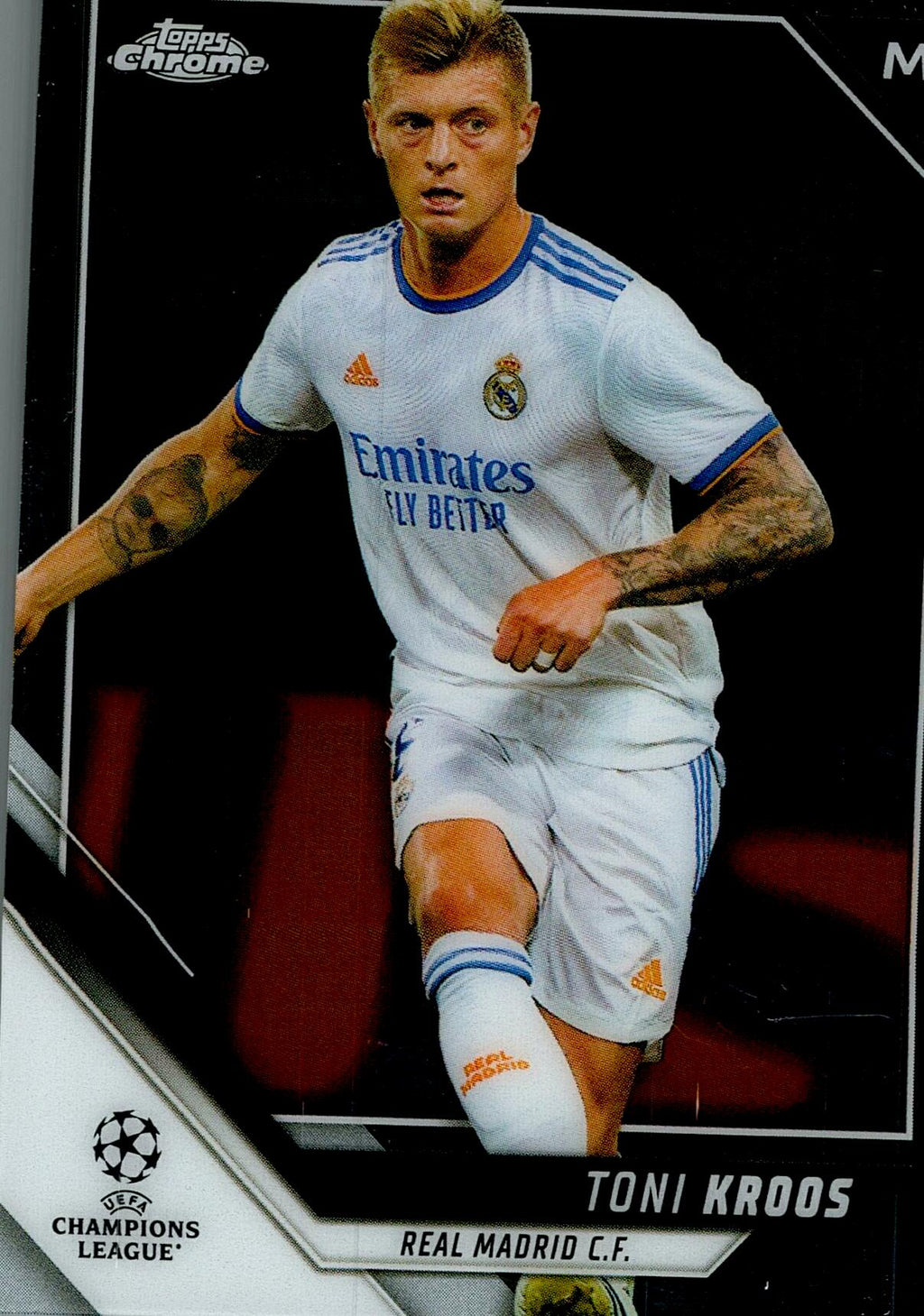 TOPPS UEFA CHAMPIONS LEAGUE 2021/2022 TONI KROOS Nº8 REFRACTOR