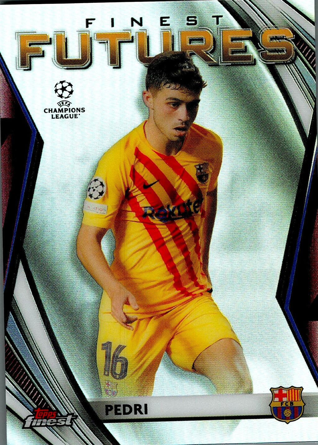 TOPPS FINEST UEFA CHAMPIONS LEAGUE 2021/2022 - PEDRI FUTURES