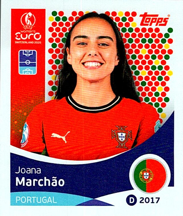 TOPPS WOMEN´S EURO SWITZERLAND 2025 JOANA MARCHAO Nº113