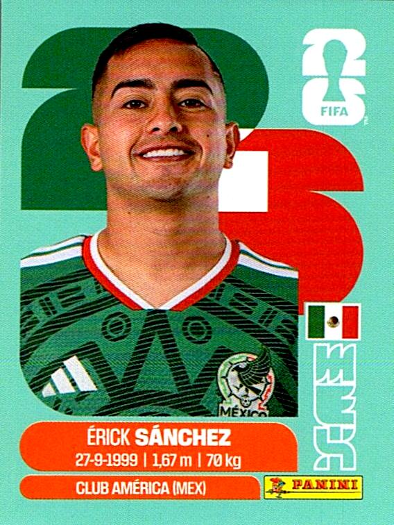 STICKERS FIFA WORLD CUP 2026 ERICK SANCHEZ NºMEX 14