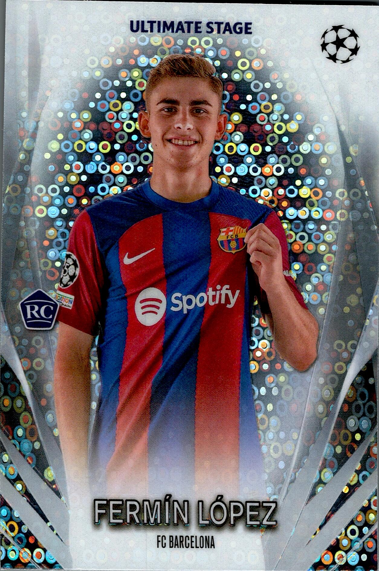TOPPS UEFA CHAMPIONS LEAGUE 2023/2024 FERMIN NºUSC-48 ROOKIE