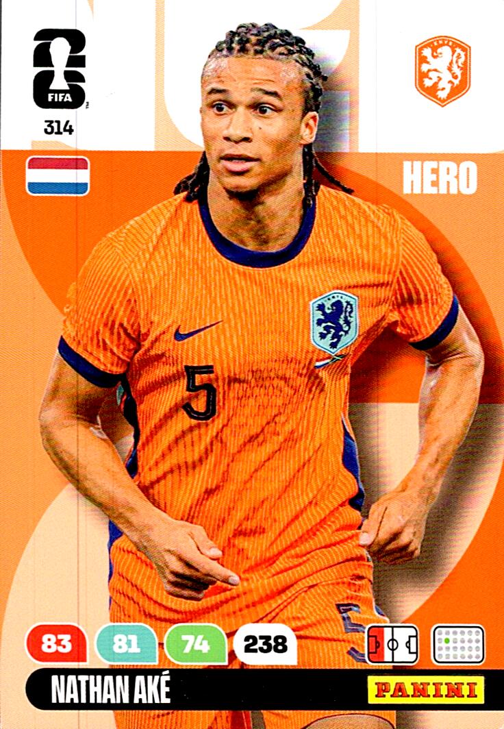 ADRENALYN WORLD CUP 2026 NATHAN AKE NETHERLAND Nº314