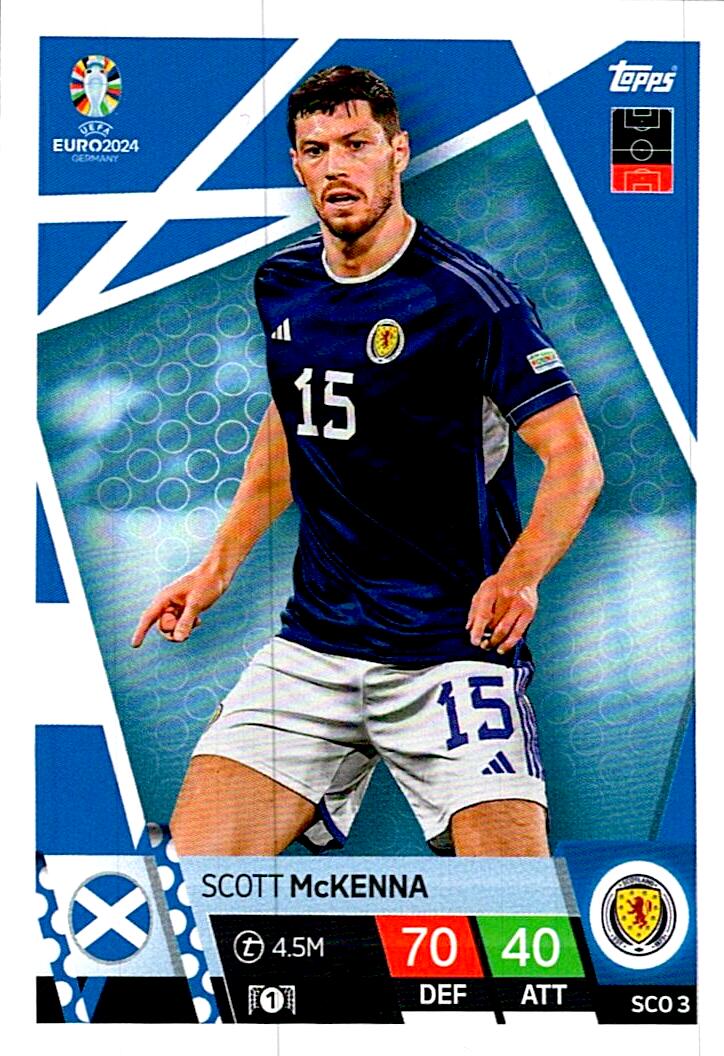 TOPPS MATCH ATTAX UEFA EURO 2024 SCOTT McKENNA ESCOCIA NºSCO3