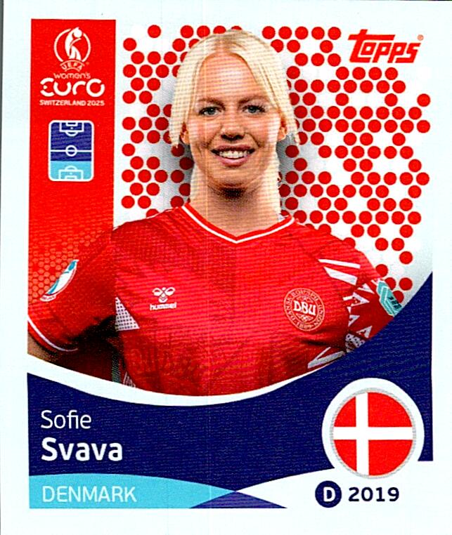 TOPPS WOMEN´S EURO SWITZERLAND 2025 SOFIE SVAVA Nº209