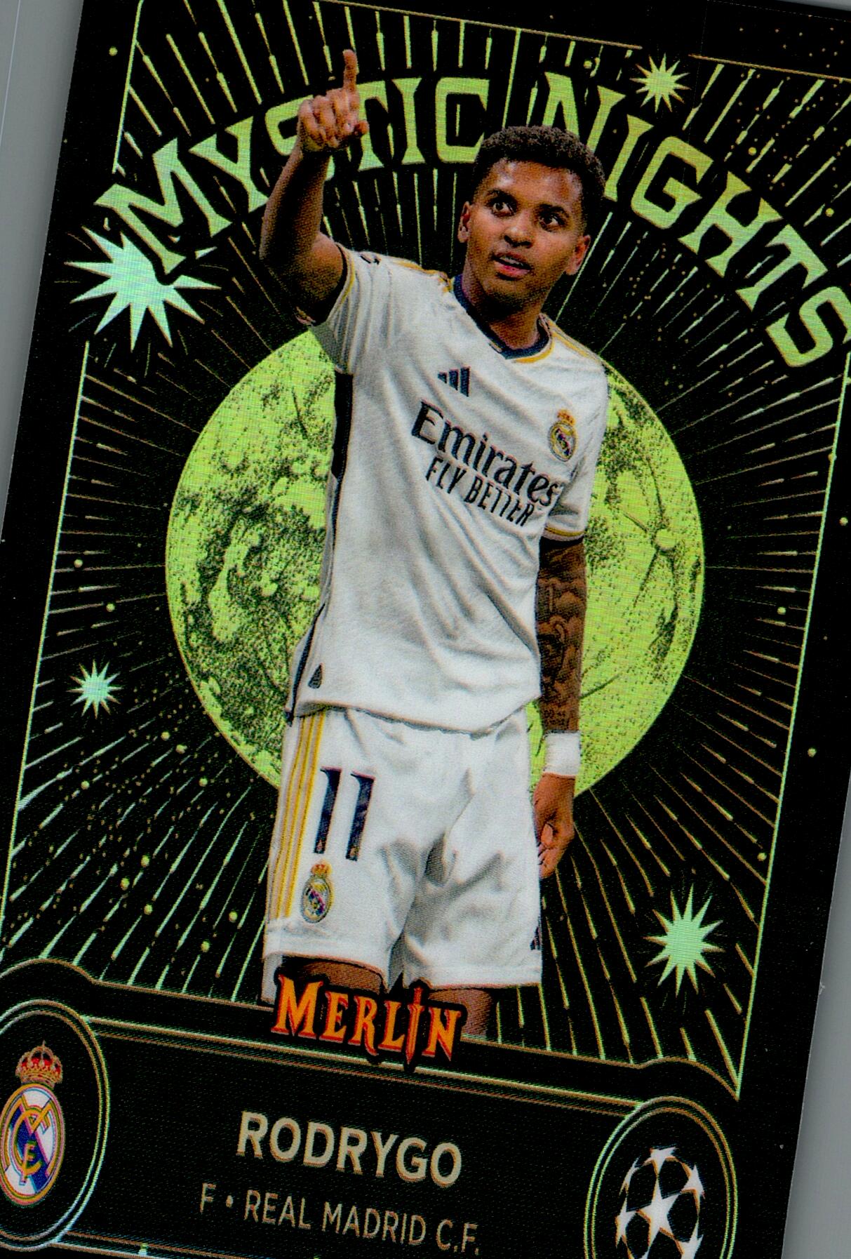 TOPPS MERLIN UCL 2024 RODRYGO MYSTIC NIGHTS NºMN-5