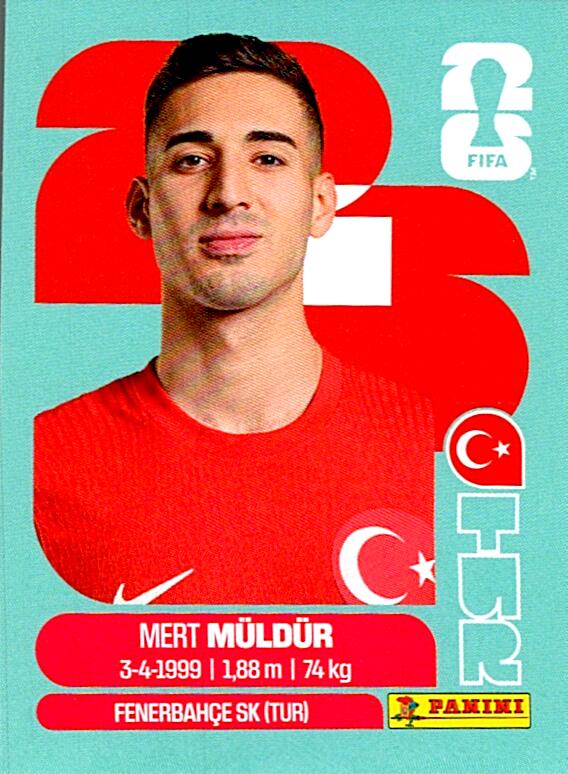 STICKERS FIFA WORLD CUP 2026 MERT MÜLDÜR NºTUR 3