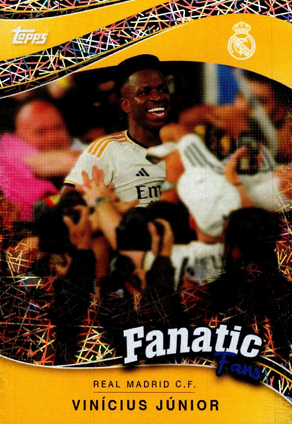 FAN SET REAL MADRID 2024/25 VINICIUS JUNIOR FANATIC FANS ELECTRIC PARALLEL NºFF-2