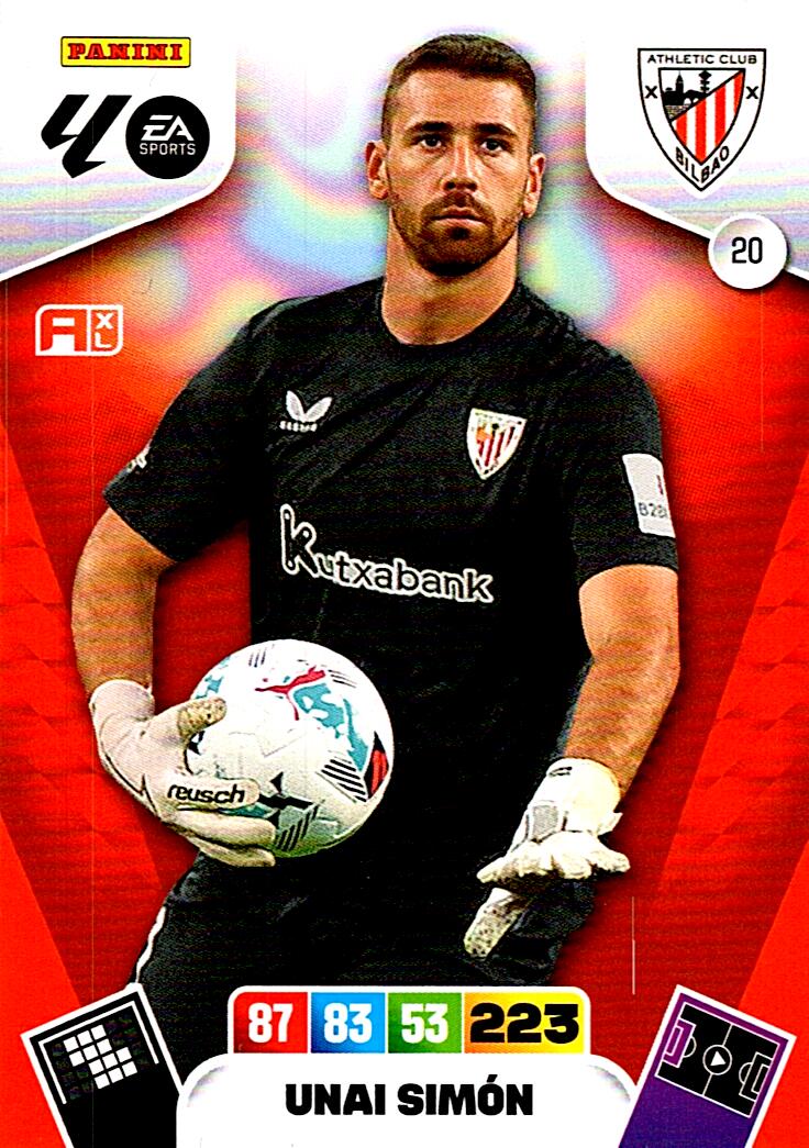 ADRENALYN LA LIGA 2025/2026 UNAI SIMON ATHLETIC CLUB Nº20