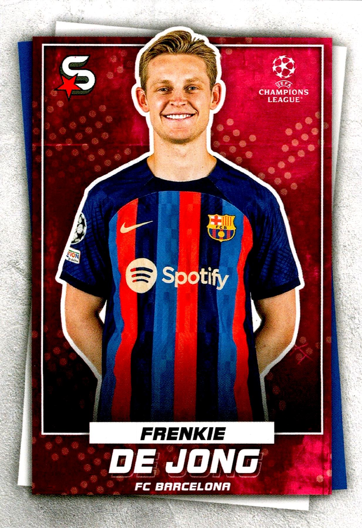 TOPPS SUPER STARS UCL 2022/2023 FRENKIE DE JONG Nº52