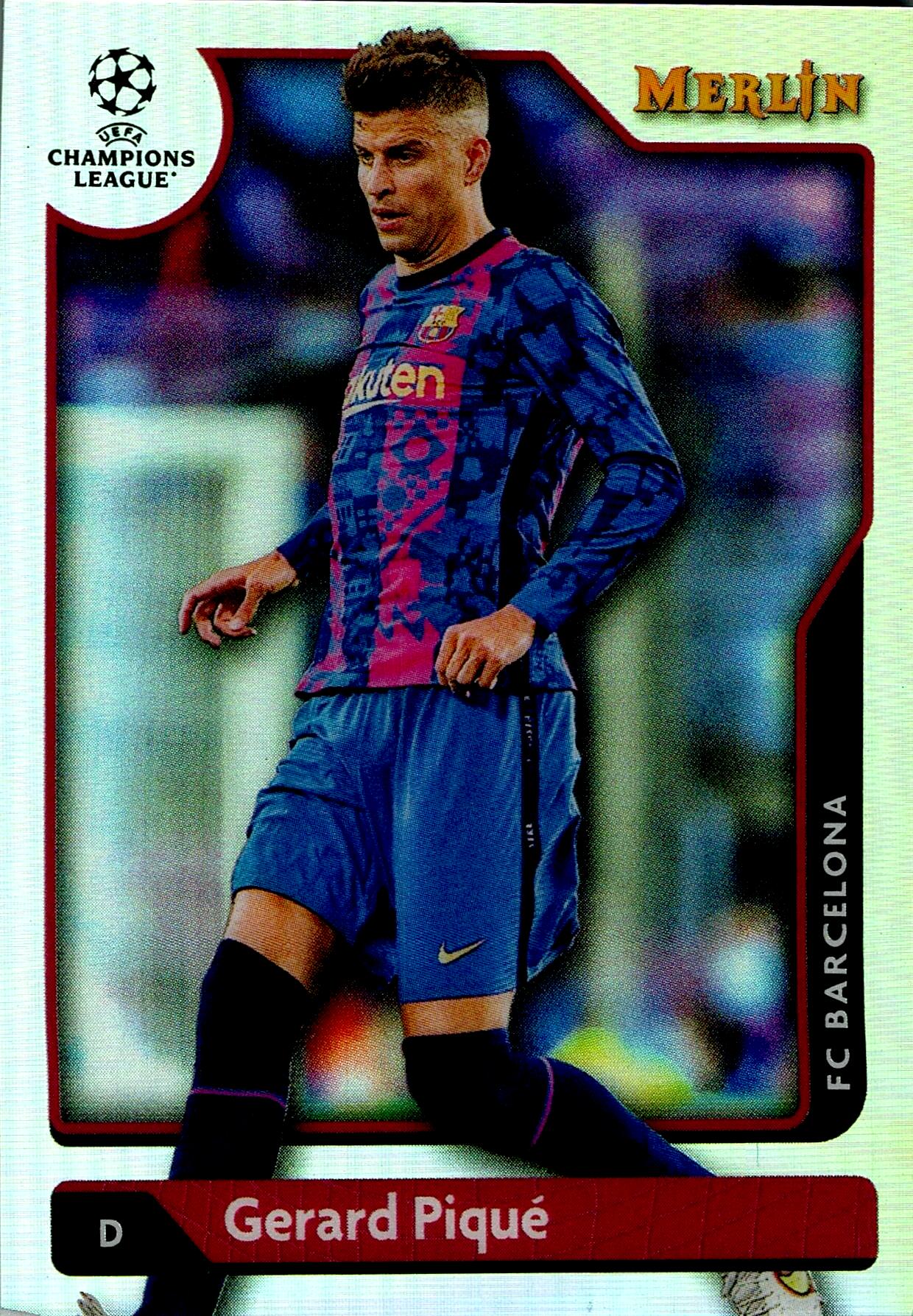 TOPPS MERLIN UCL 2021/2022 GERARD PIQUÉ Nº110