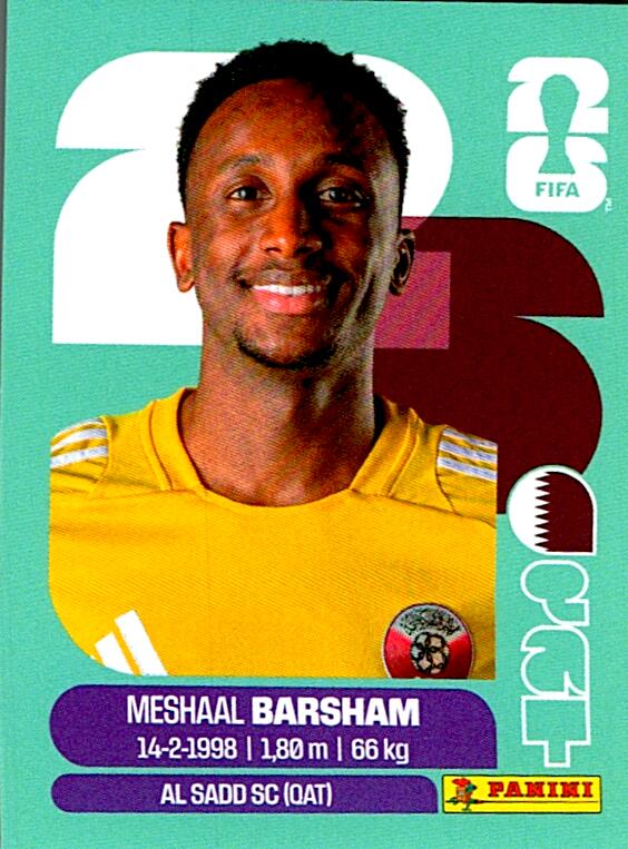STICKERS FIFA WORLD CUP 2026 MESHAAL BARSHAM NºQAT 2