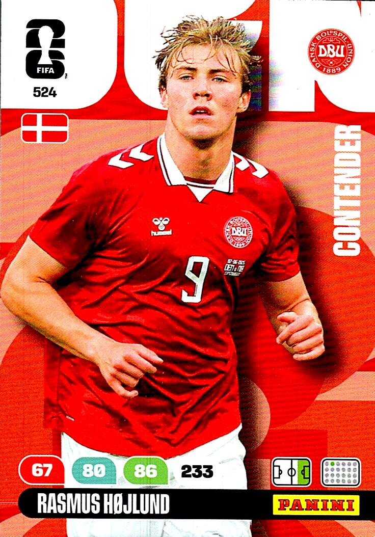 ADRENALYN WORLD CUP 2026 RASMUS HOJLUND DENMARK Nº524