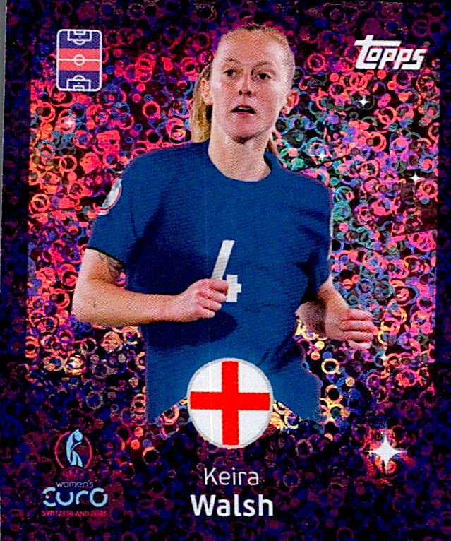 TOPPS WOMEN´S EURO SWITZERLAND 2025 KEIRA WALSH Nº163