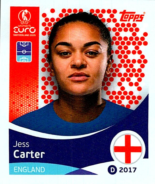 TOPPS WOMEN´S EURO SWITZERLAND 2025 JESS CARTER Nº259