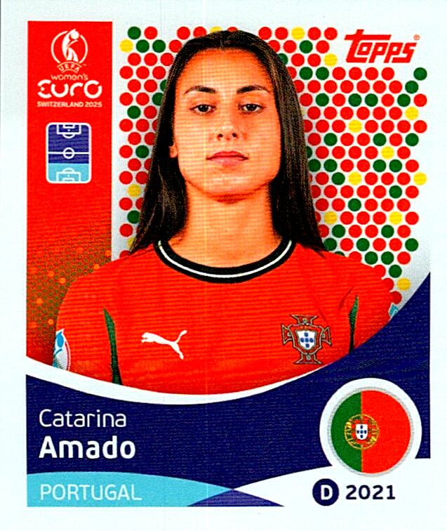 TOPPS WOMEN´S EURO SWITZERLAND 2025 CATARINA AMADO Nº115