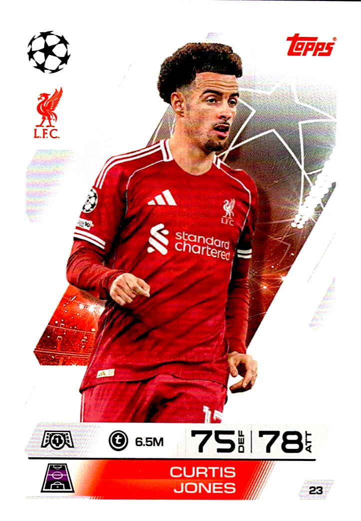 MATCH ATTAX CHAMPIONS LEAGUE 2025/2026 CURTIS JONES Nº23
