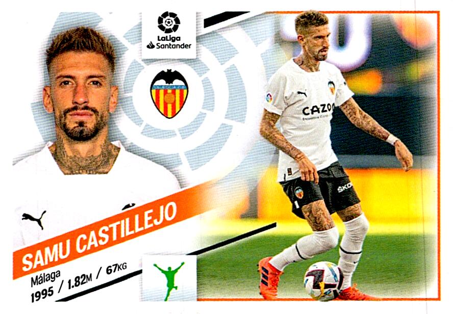 Cromo Liga Este 2022/2023 SAMU CASTILLEJO ULTIMO FICHAJE Nº25 SEGUNDA EDICION