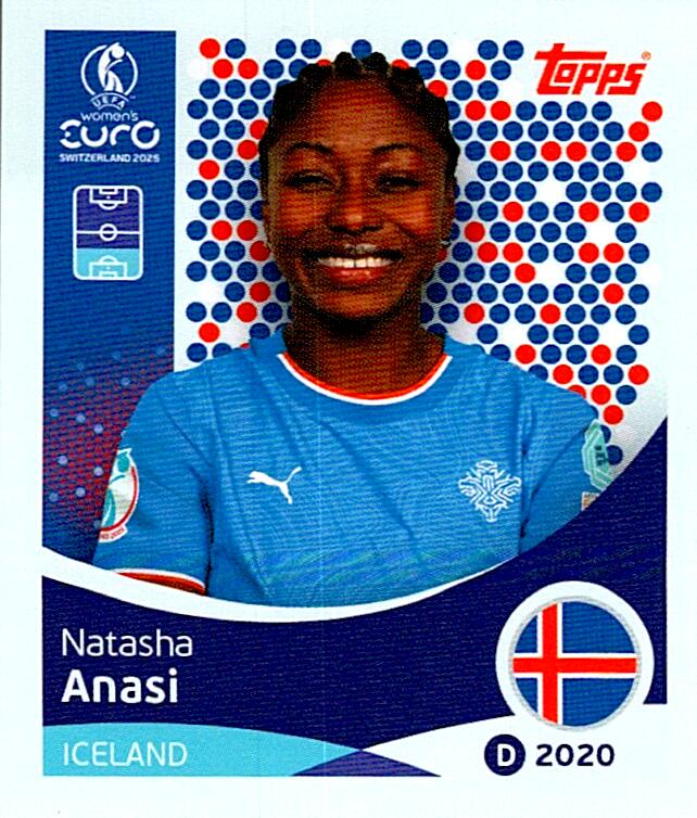 TOPPS WOMEN´S EURO SWITZERLAND 2025 NATASHA ANASI Nº67