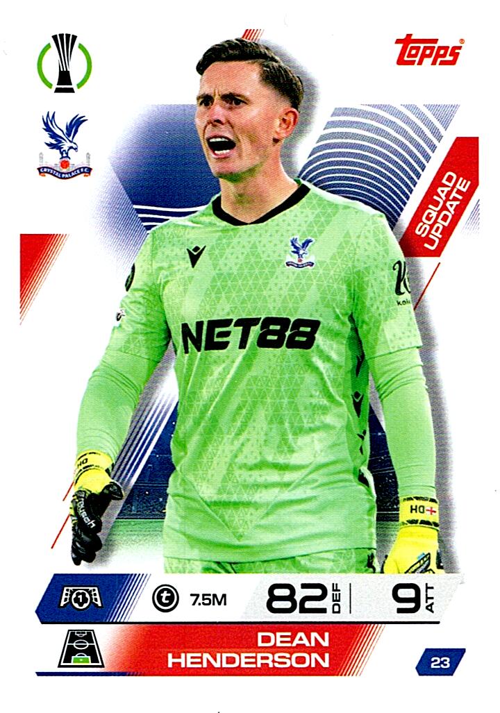 TOPPS MATCH ATTAX EXTRA 2025/26 DEAN HENDERSON Nº23