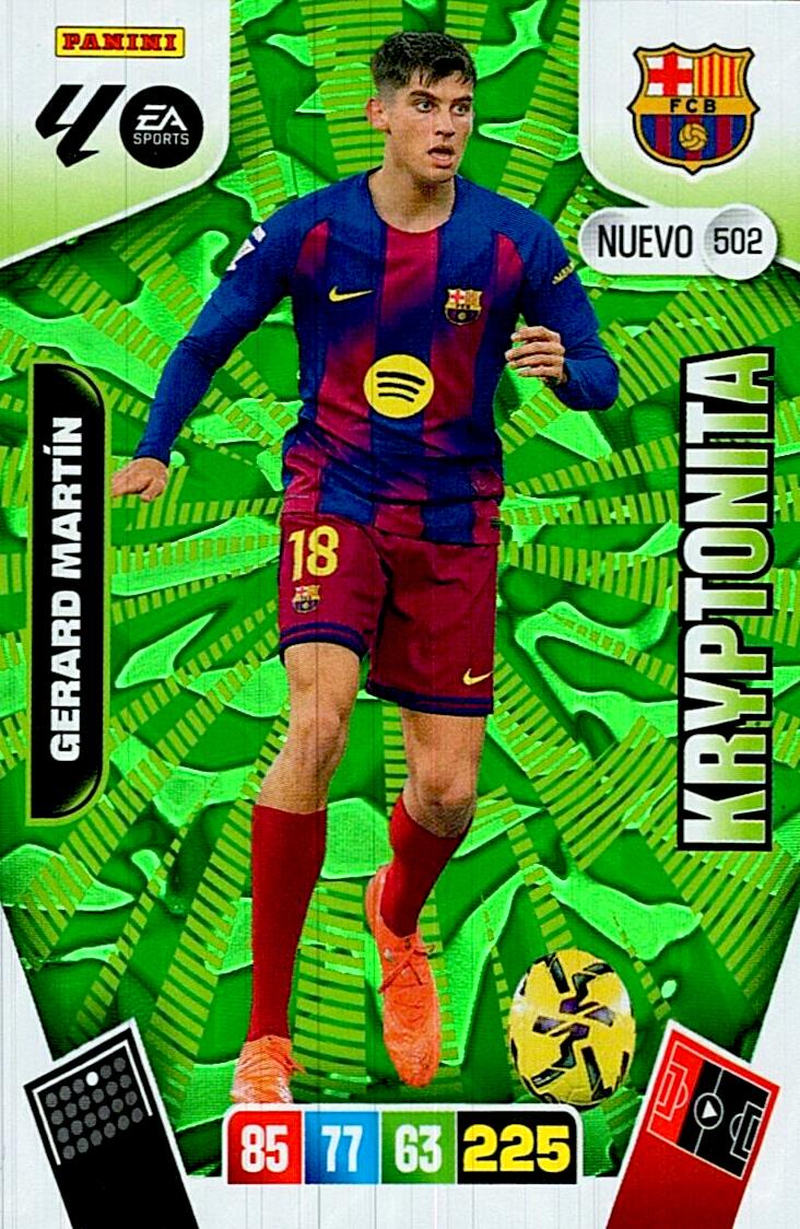 ADRENALYN LA LIGA 2025/2026 GERARD MARTIN NUEVO KRYPTONITA Nº502