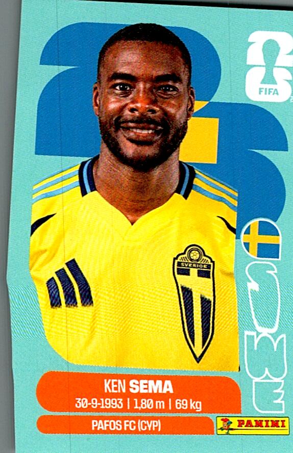STICKERS FIFA WORLD CUP 2026 KEN SEMA NºSWE 15