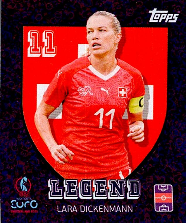TOPPS WOMEN´S EURO SWITZERLAND 2025 LARA DICKENMANN Nº308