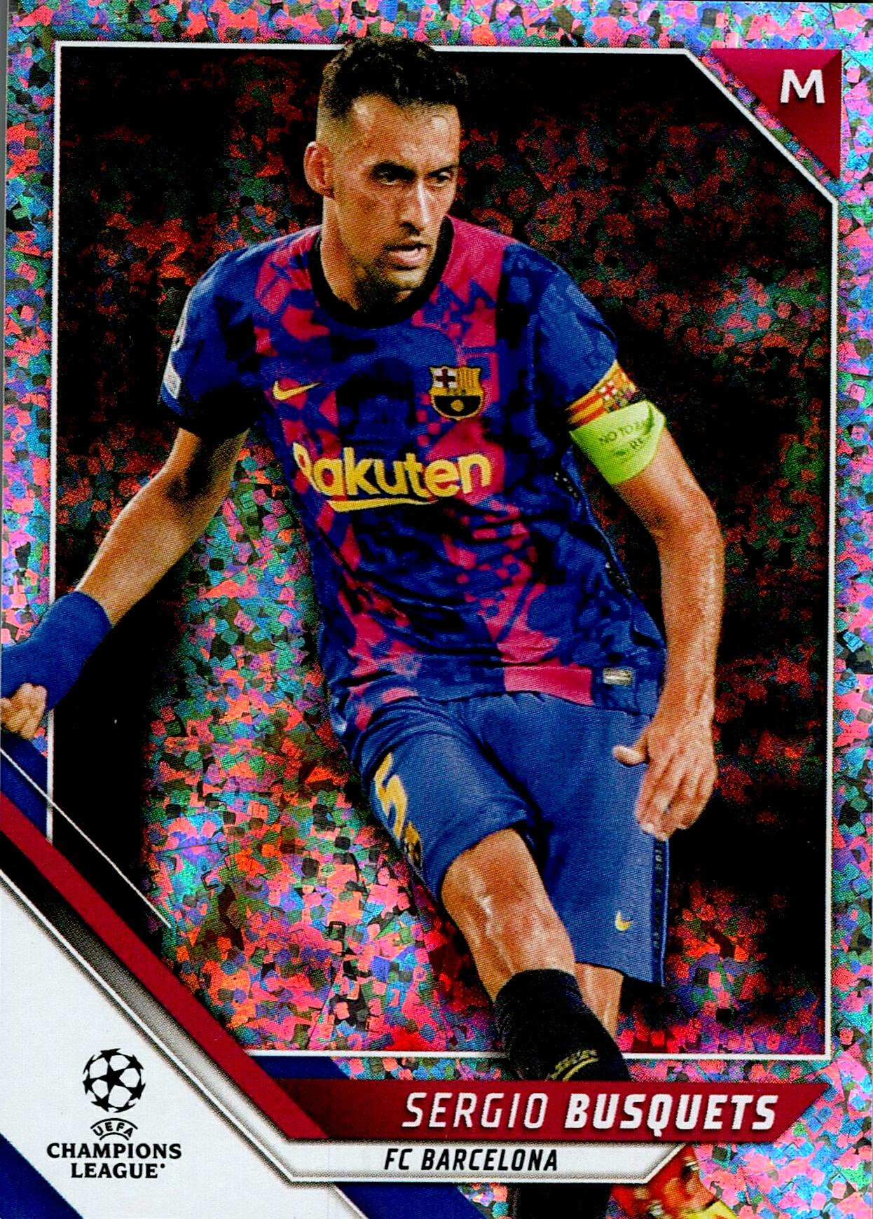 TOPPS UEFA CHAMPIONS LEAGUE 2021/2022 SERGIO BUSQUETS SPARKLE Nº60