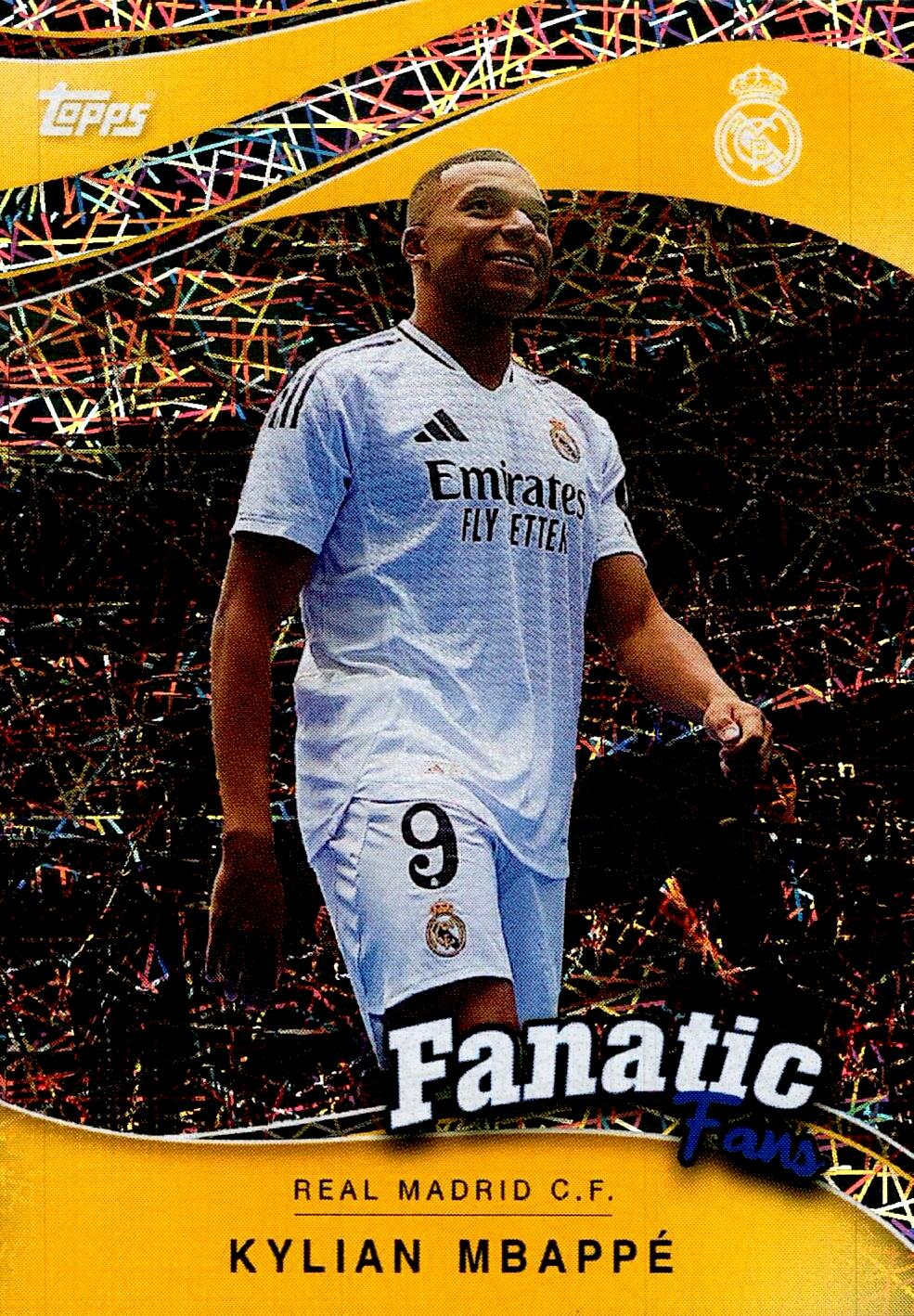 FAN SET REAL MADRID 2024/25 KYLIAN MBAPPE FANATIC FANS ELECTRIC PARALLEL NºFF-4